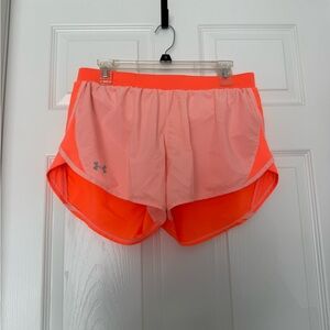 Under Armour Women's Bright Orange Athletic Shorts